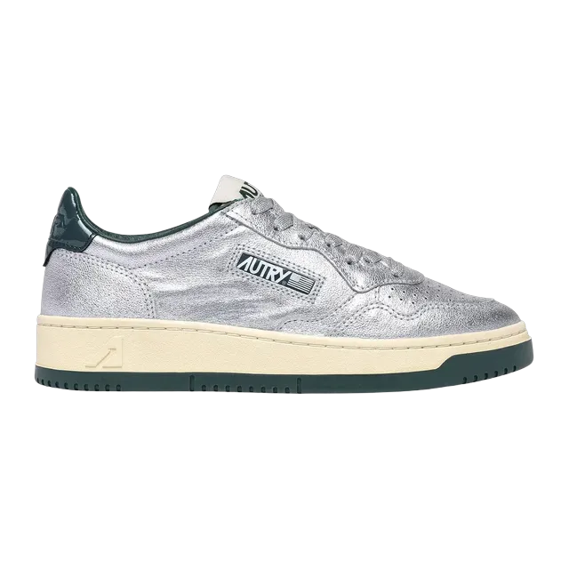 Autry Medalist Low Silver Blue — Authentic Shoes & Footwear at CLZTURE