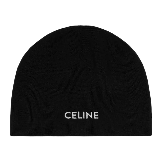 Céline Beanie Celine Laine Black — Authentic Accessories at CLZTURE