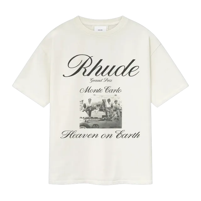 Rhude Heaven On Earth T-Shirt White — Authentic Rhude in stock at CLZTURE