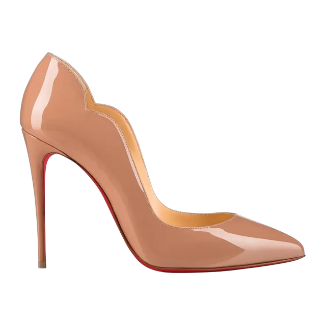 Christian Louboutin Hot Chick 100Mm Beige — Authentic Christian Louboutin in stock at CLZTURE