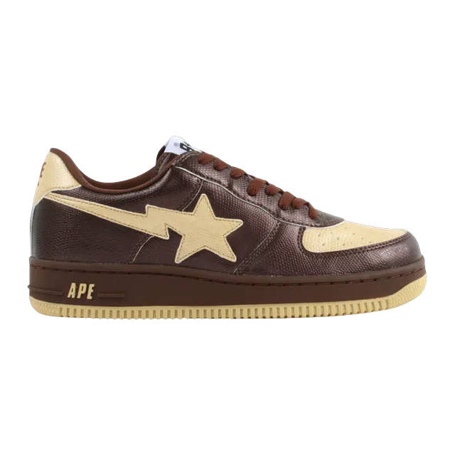 BAPE Bapesta Fs-001 Low Brown Beige — Authentic Shoes & Footwear at CLZTURE