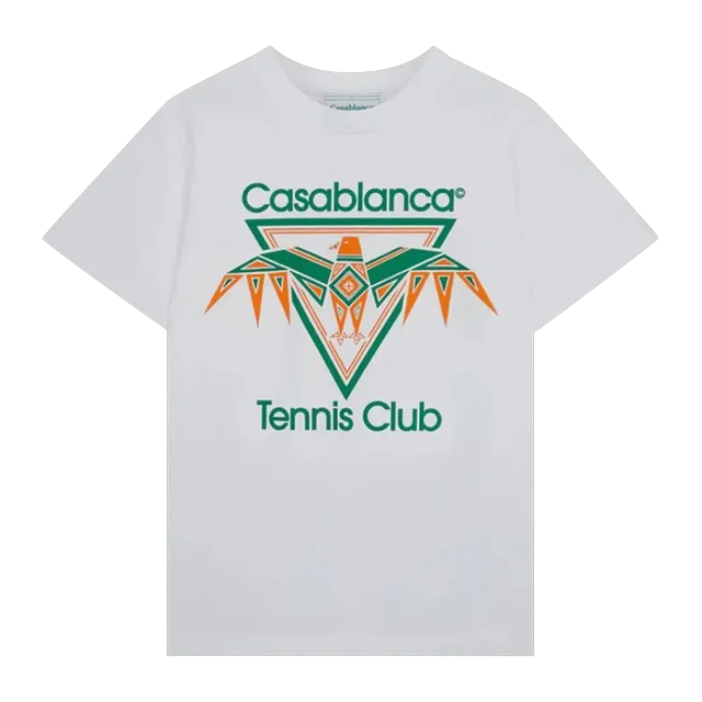 Casablanca Playful Eagle T-Shirt White — Authentic Casablanca in stock at CLZTURE