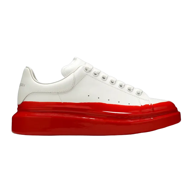 Alexander McQueen Sneakers Oversized Paint Dipped White — Authentic Shoes & Footwear at CLZTURE