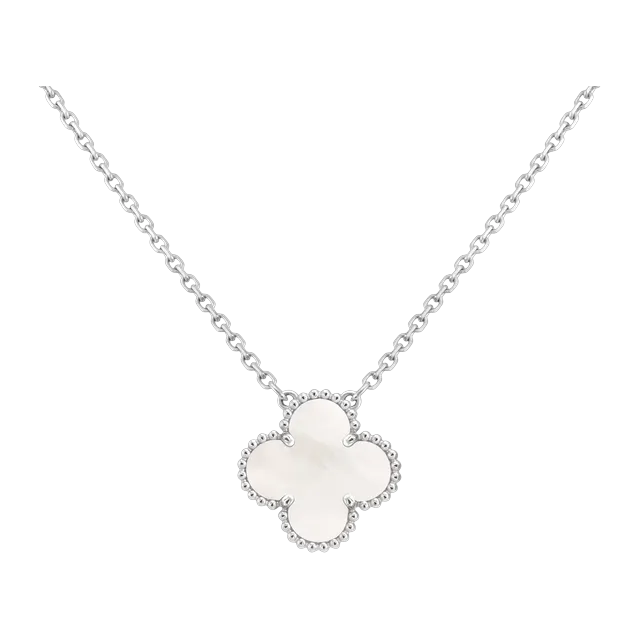 Van Cleef & Arpels Vintage Alhambra Nacre Silver — Authentic Jewelry at CLZTURE