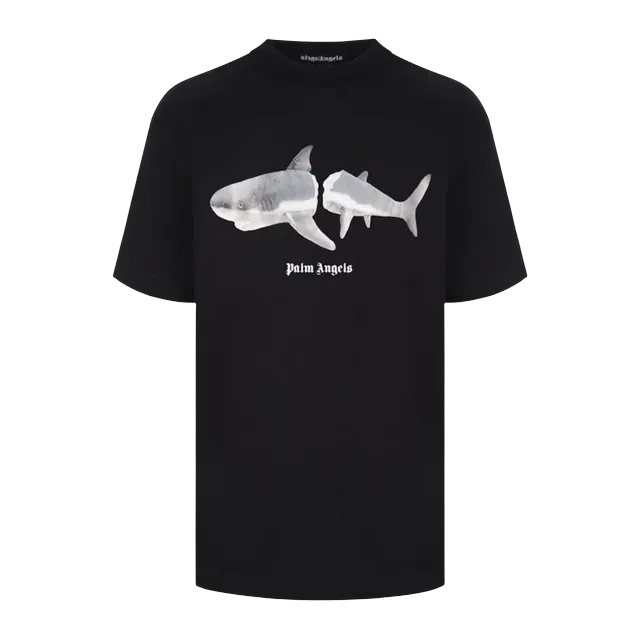 Palm Angels Kill The Shark Black — Authentic T-Shirts at CLZTURE