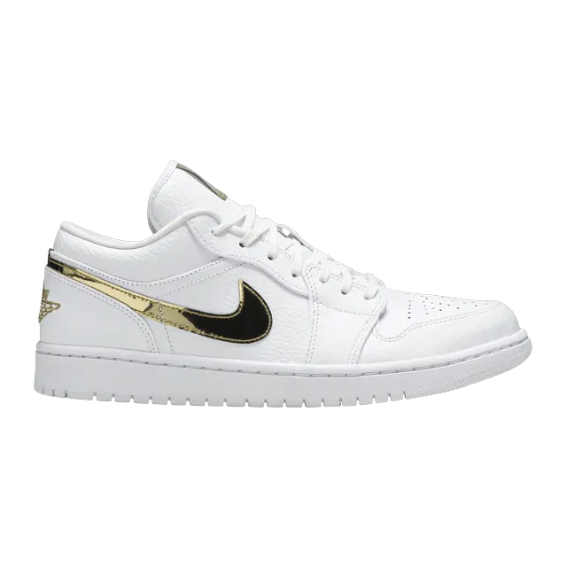 Air Jordan 1 Retro Low White Metallic Gold — Authentic Shoes & Footwear at CLZTURE
