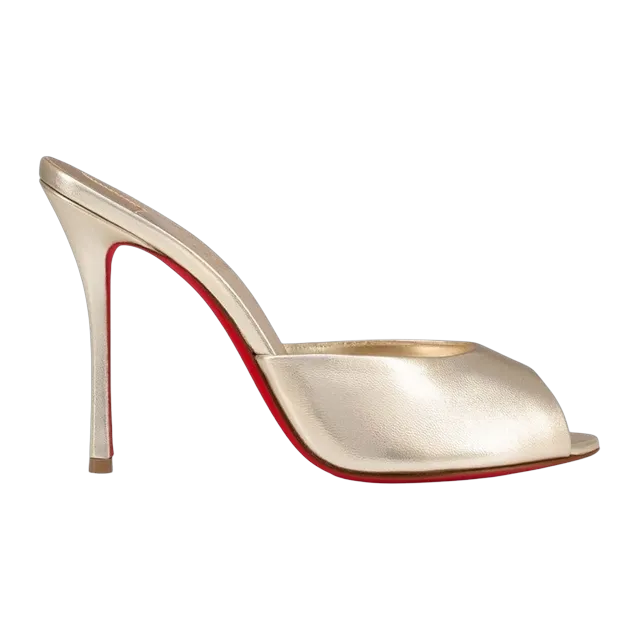 Christian Louboutin Me Dolly 100Mm Platine — Authentic Shoes & Footwear at CLZTURE