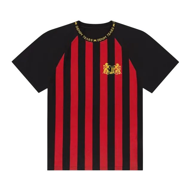 Denim Tears Football Pitch T-Shirt Red — Authentic Denim Tears in stock at CLZTURE
