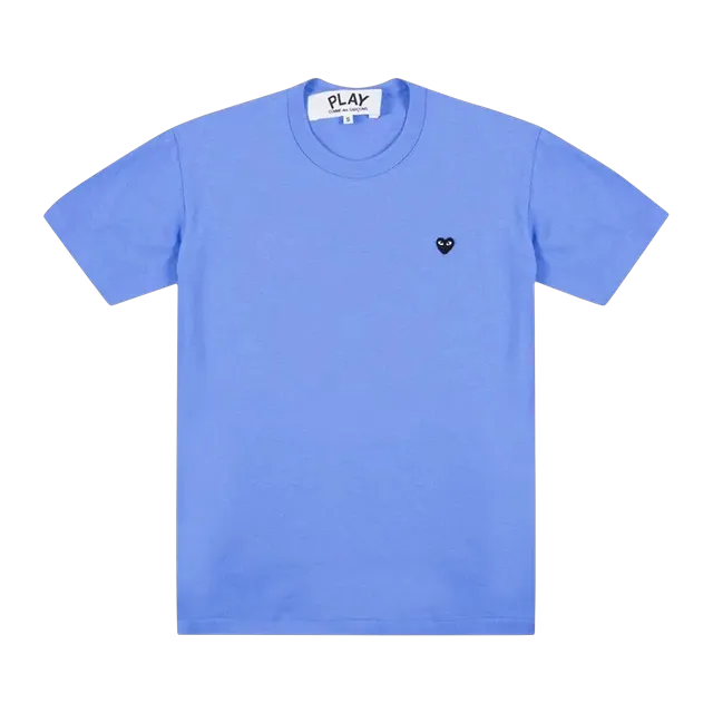 Comme des Garçons Play Small Heart Color Series T-Shirt Blue — Authentic Comme Des Garçons in stock at CLZTURE