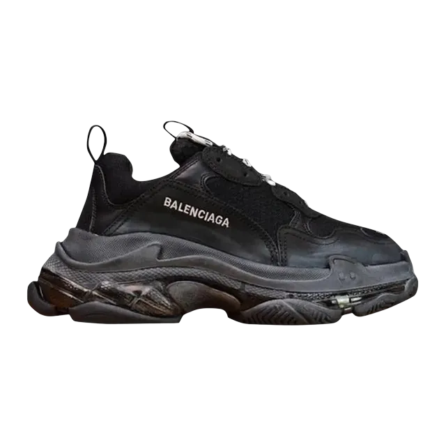 Balenciaga Triple S Clear Sole Black — Authentic Shoes & Footwear at CLZTURE