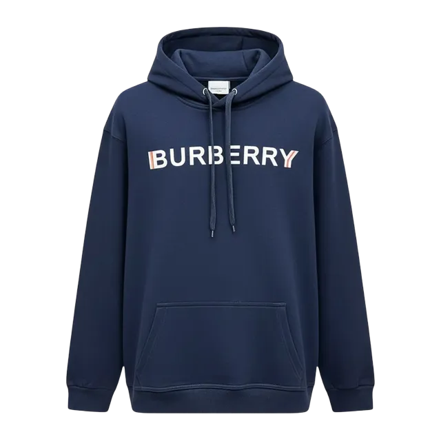 Burberry Sweatshirt Navy Logo Blue — Authentic Hoodies & Sweats at CLZTURE
