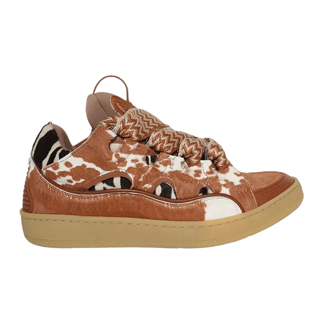 Lanvin Sneakers Curb Brown — Authentic Shoes & Footwear at CLZTURE