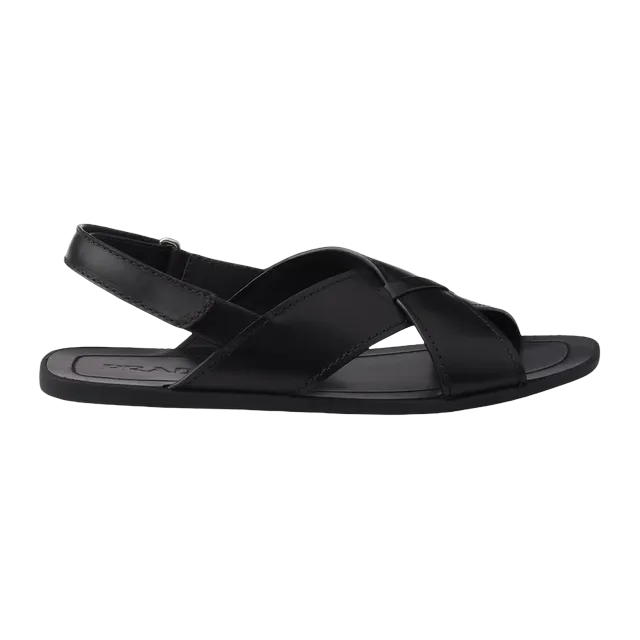 Prada Decò Leather Crisscross Black — Authentic Prada in stock at CLZTURE