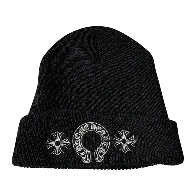 Chrome Hearts Horseshoe Beanie Black — Authentic Accessories at CLZTURE