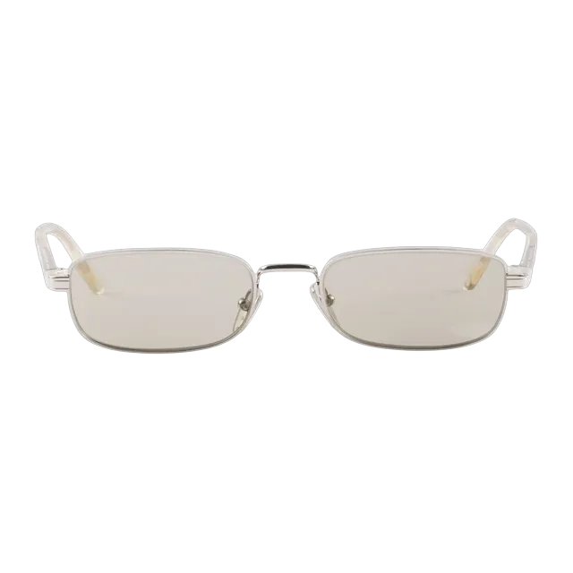Prada Plaque Métal Iconique White — Authentic Prada in stock at CLZTURE