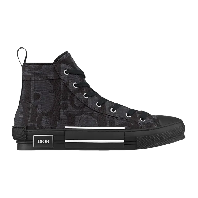 Dior Sneakers B23 Haute Maxi Oblique Black — Authentic Shoes & Footwear at CLZTURE