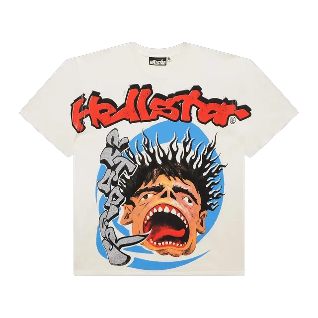 Hellstar Studios Screaming Kid T-Shirt White — Authentic Hellstar in stock at CLZTURE