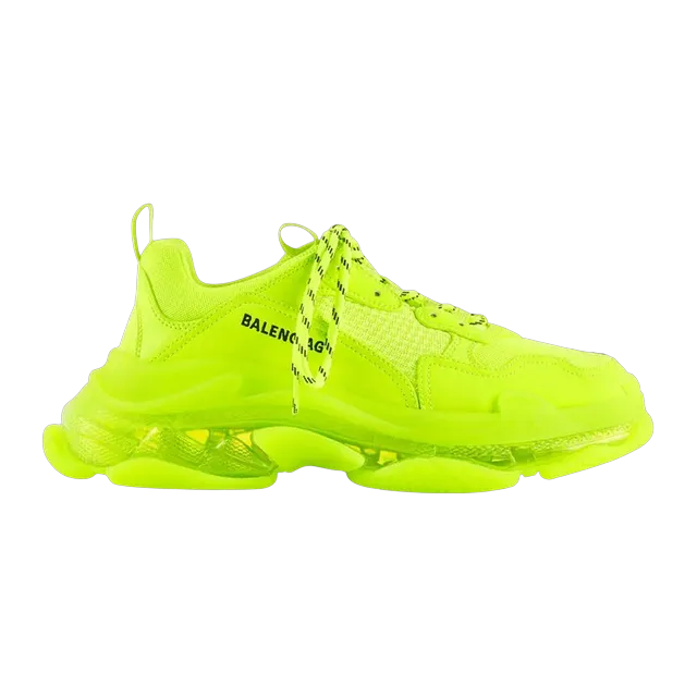 Balenciaga Triple S Fluo Yellow — Authentic Shoes & Footwear at CLZTURE