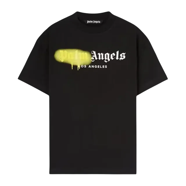 Palm Angels Los Angeles Sprayed Logo Black — Authentic T-Shirts at CLZTURE