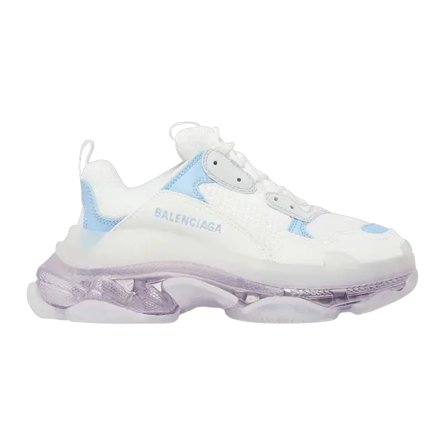 Balenciaga Triple S Clear Sole Light Blue Purple — Authentic Shoes & Footwear at CLZTURE