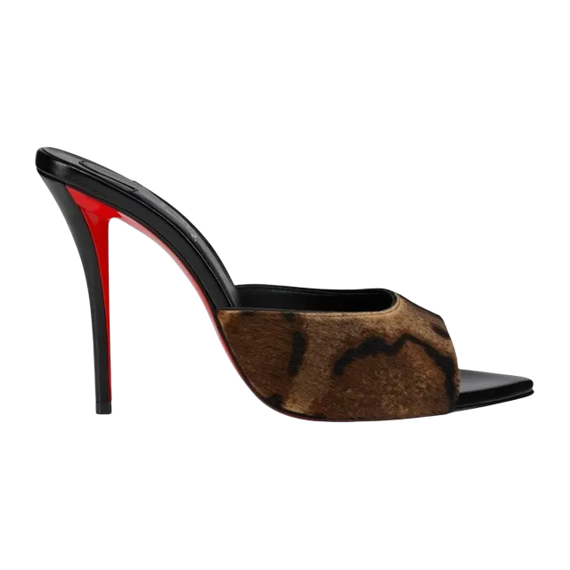 Christian Louboutin Miss z Mule 100Mm Leopard — Authentic Shoes & Footwear at CLZTURE