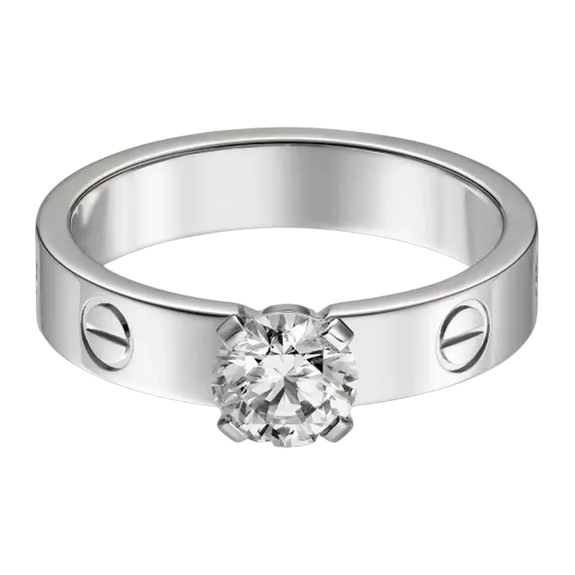 Cartier Solitaire Love Diamant Silver — Authentic Rings at CLZTURE