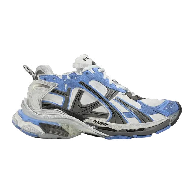 Balenciaga Runner Worn Out Blue Grey — Authentic Shoes & Footwear at CLZTURE