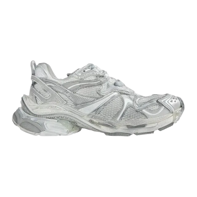 Balenciaga Runner Worn Out White Silver — Authentic Shoes & Footwear at CLZTURE