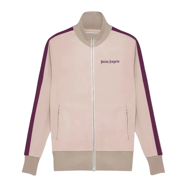 Palm Angels Classic Track Jacket Mauve — Authentic Jackets & Outerwear at CLZTURE