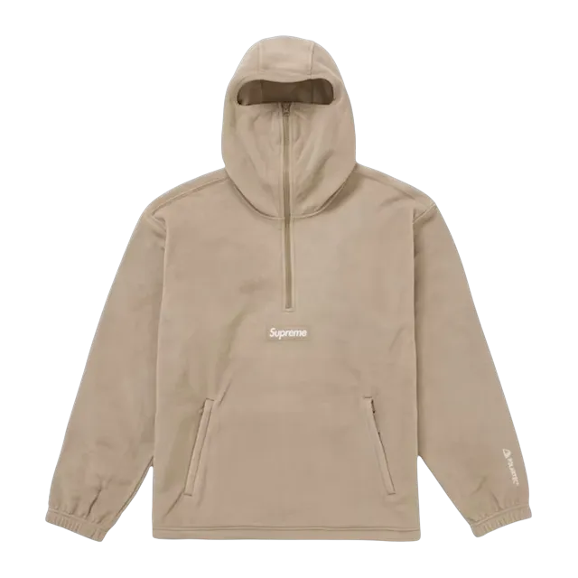 Supreme Polartec Facemask Half-Zip Hooded Beige — Authentic Supreme in stock at CLZTURE