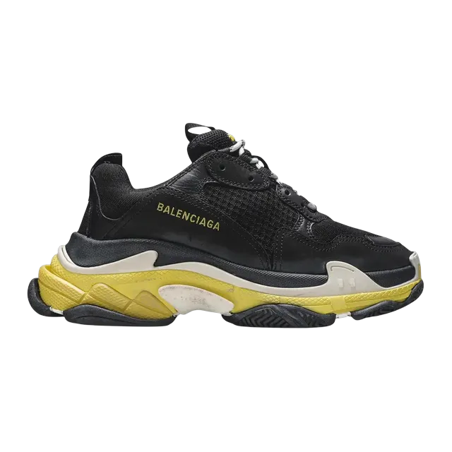 Balenciaga Triple S Black Yellow — Authentic Shoes & Footwear at CLZTURE