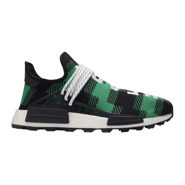 adidas Pharrell x Billionaire Boys Club X Nmd Human Race Trail Green Plaid — Authentic Shoes & Footwear at CLZTURE