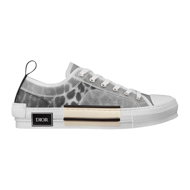Dior Sneakers B23 Basse Leopard Grey — Authentic Shoes & Footwear at CLZTURE