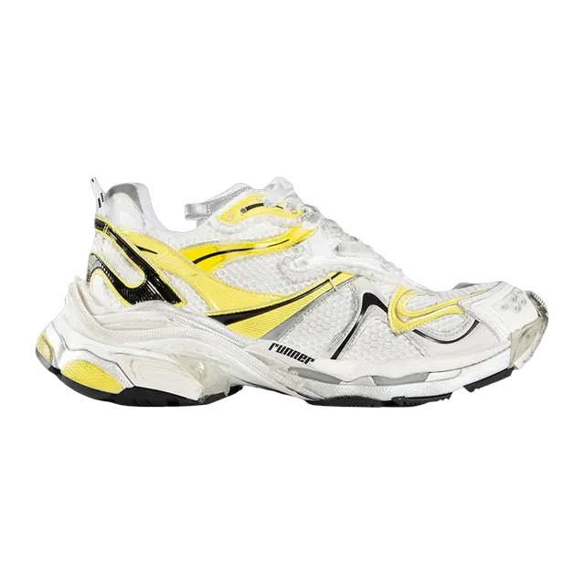 Balenciaga Runner Worn Out White Yellow — Authentic Shoes & Footwear at CLZTURE