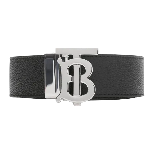 Burberry Belt Tb Réversible Leather Silver — Authentic Accessories at CLZTURE