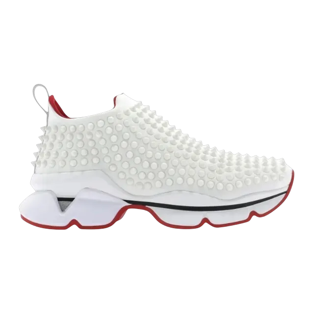 Christian Louboutin Spike Sock White — Authentic Shoes & Footwear at CLZTURE