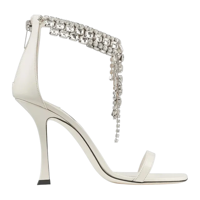 Jimmy Choo Verity Sandal 100Mm White — Authentic Jimmy Choo in stock at CLZTURE
