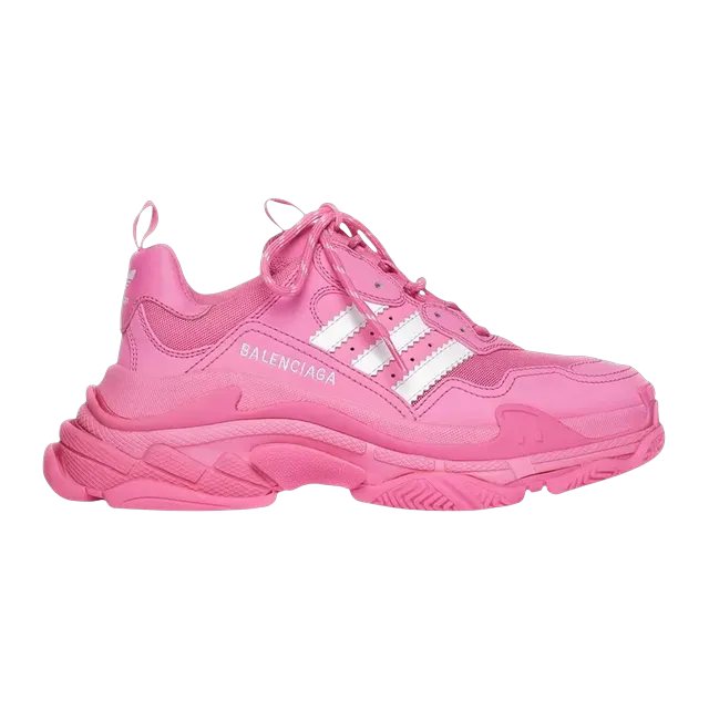 Adidas x Balenciaga Triple S Neon Pink — Authentic Shoes & Footwear at CLZTURE