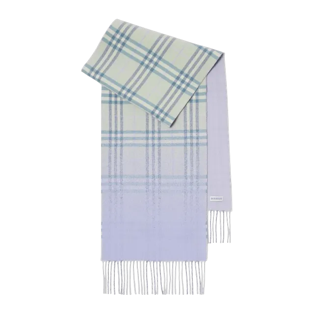 Burberry Scarf Cachemire Gradient Check Grey — Authentic Burberry in stock at CLZTURE