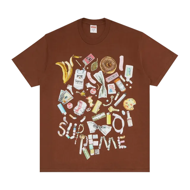 Supreme Trash T-Shirt Brown — Authentic Supreme in stock at CLZTURE