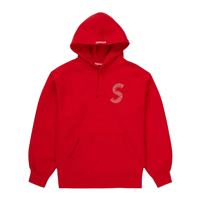 Supreme s Logo Hooded Red — Authentic Supreme in stock at CLZTURE
