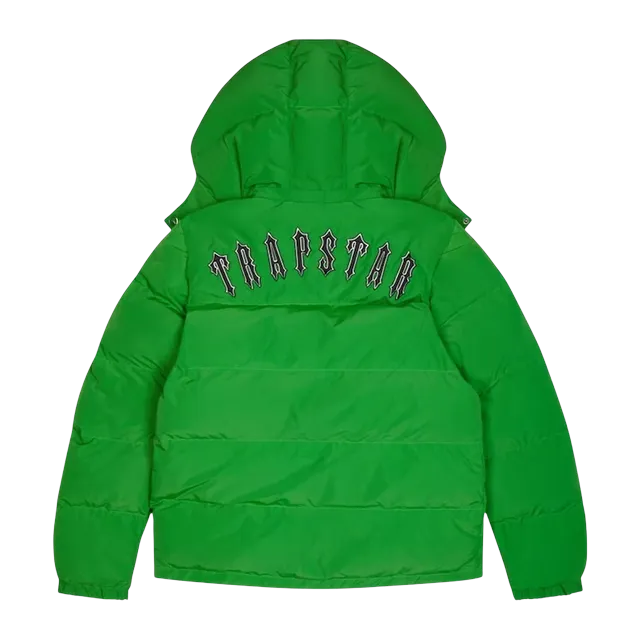 Trapstar Irongate Detachable Hooded Puffer Green — Authentic Jackets & Outerwear at CLZTURE
