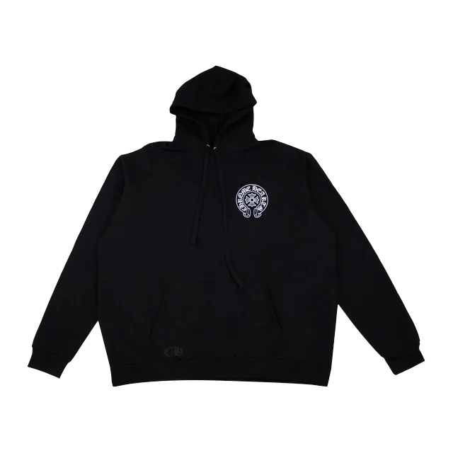Chrome Hearts Horseshoe Pullover Hoodie Black/White — Authentic Hoodies & Sweats at CLZTURE