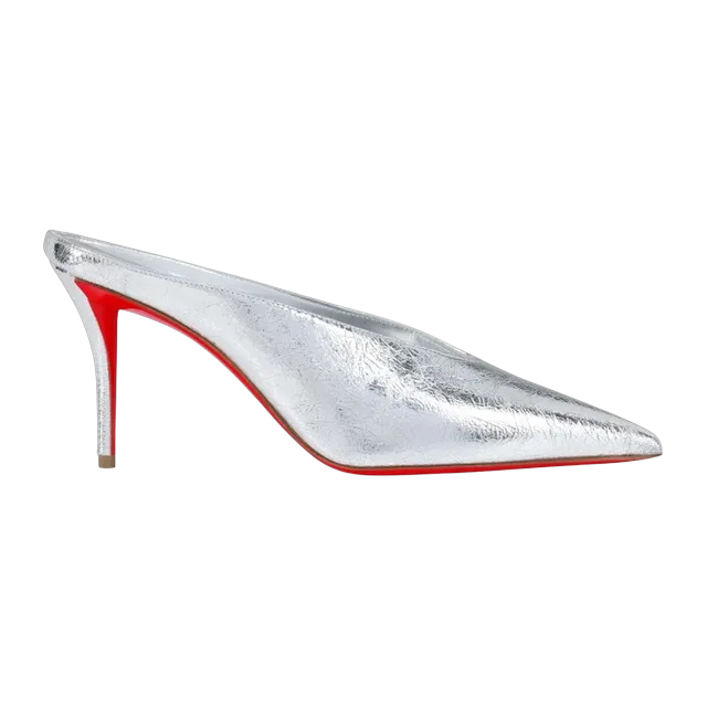 Christian Louboutin Miss z Slimimule 80Mm Silver — Authentic Christian Louboutin in stock at CLZTURE