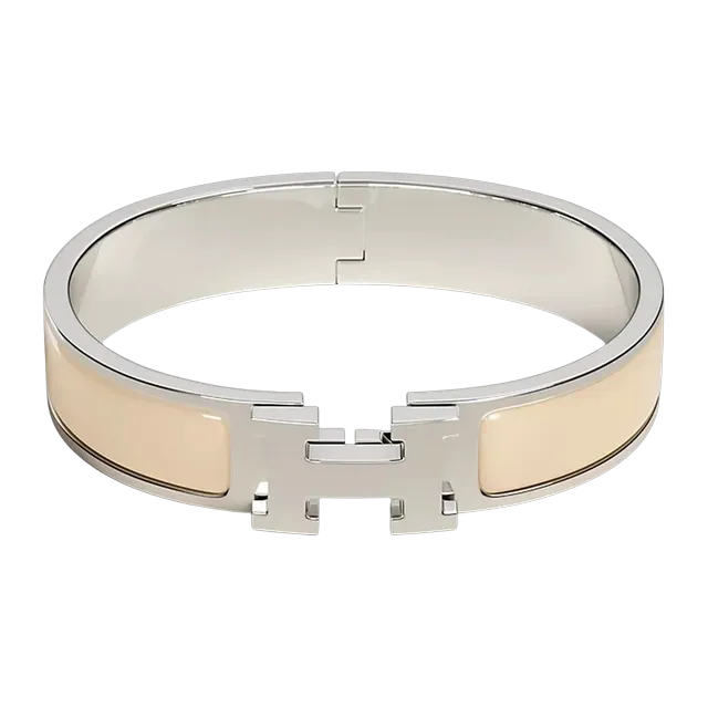 Hermès Bracelet Clic h Beige — Authentic at CLZTURE