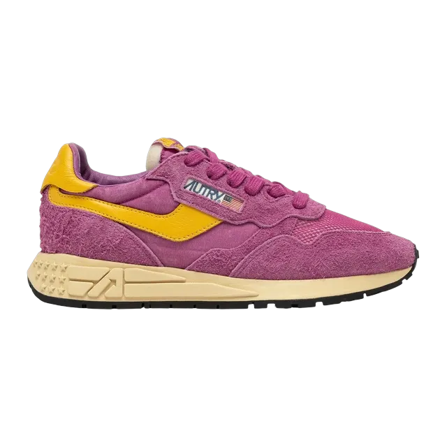 Autry Reelwind Low Pink Yellow — Authentic Shoes & Footwear at CLZTURE