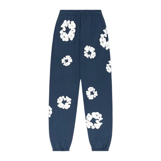 Denim Tears The Cotton Wreath Sweatpants Navy — Authentic Denim Tears in stock at CLZTURE
