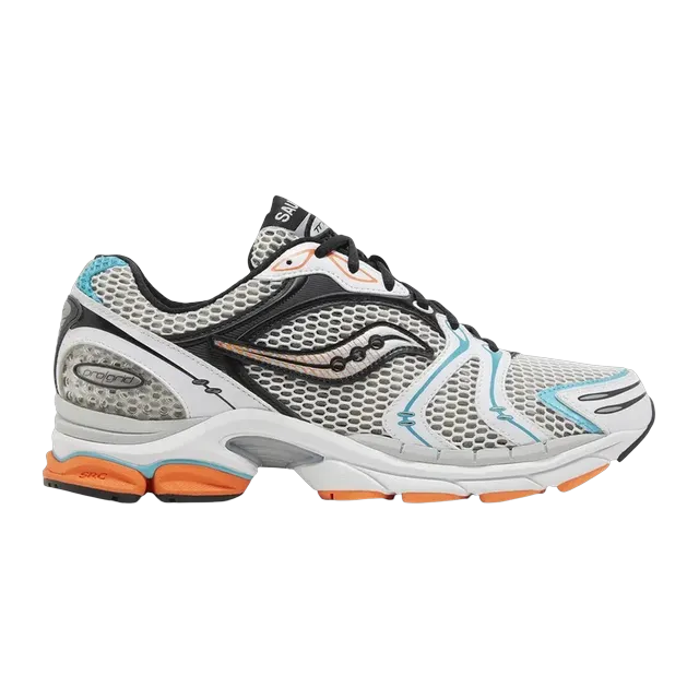Saucony Progrid Triumph 4 White Blue Orange — Authentic Shoes & Footwear at CLZTURE