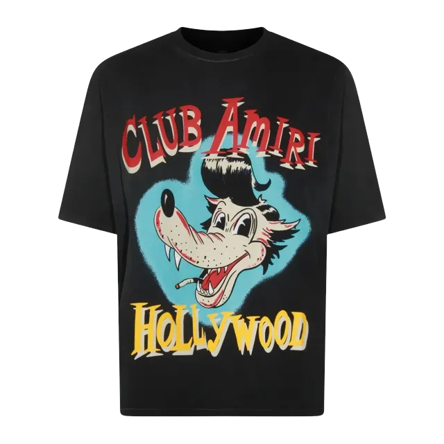 Amiri Oversize Wolf Black — Authentic T-Shirts at CLZTURE