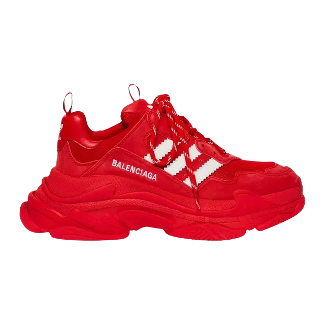 Adidas x Balenciaga Triple S Red White — Authentic Shoes & Footwear at CLZTURE